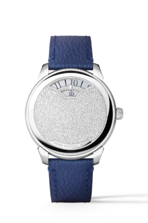 Louis Vuitton Tambour Convergence, Automatic, 37 MM Watch, Platinum and Diamonds