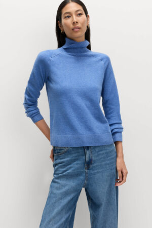 Air-Yarn Roll Neck Jumper