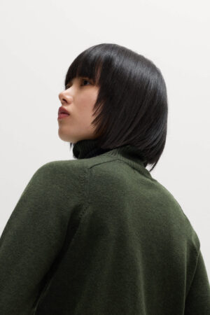 Air-Yarn Roll Neck Jumper