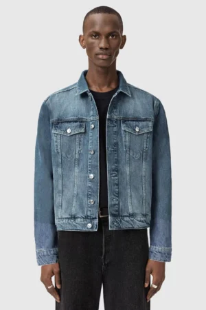 AllSaints Inveroy Denim Jacket, Washed Indigo