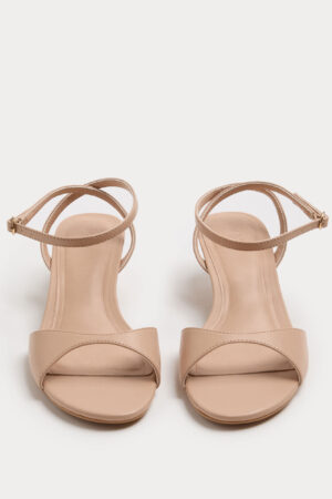 Ankle Strap Kitten Heel Peep Toe Sandals