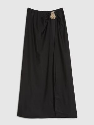 Black Hardware Maxi Sarong