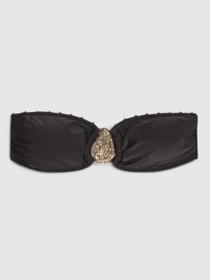 Black Hardwear Bandeau Bikini Top