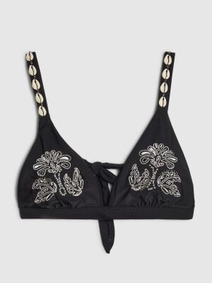 Black Shell Bikini Top