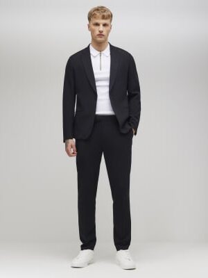 Black Skinny Fit Suit Trousers