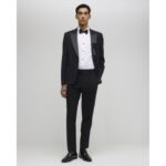 Black Slim Fit Suit Trousers