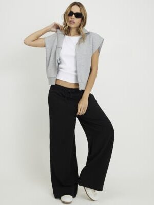 Black Wide Leg Joggers
