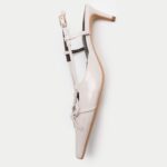 Bow Kitten Heel Pointed Slingback Shoes