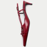Bow Kitten Heel Pointed Slingback Shoes