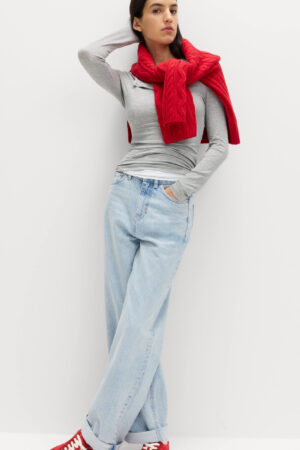 Boyfriend Mid Rise Ankle Grazer Jeans