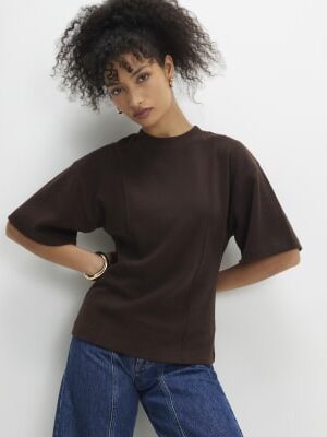 Brown Cosy Short Sleeve T-Shirt
