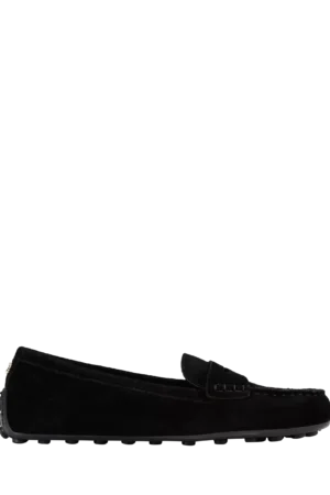 Carvela Avola Slip-On Suede Loafers, Black