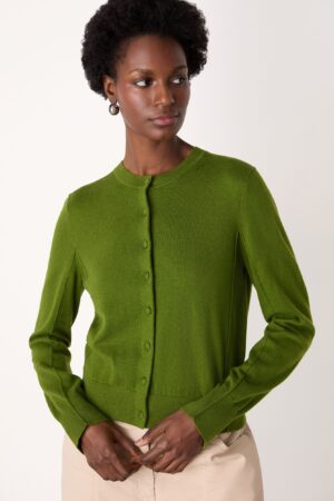 Cotton Rich Button Front Cardigan