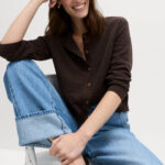 Cotton Rich Button Through Cropped Cardigan