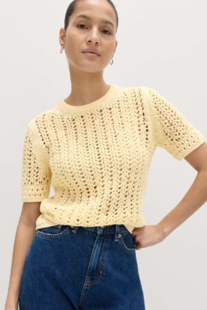 Cotton Rich Textured Knitted Top