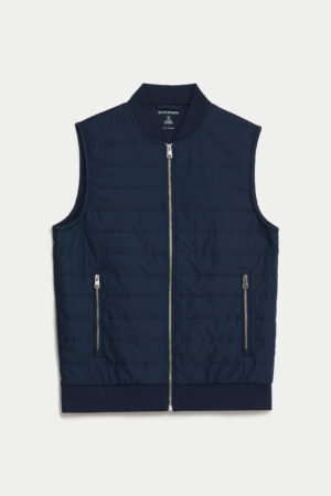 Cotton Rich Zip Up Quilted Gilet with Stormwear™