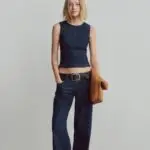Dark Blue Low Rise 90s Loose Jeans