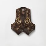 Embroidered Leather Vest
