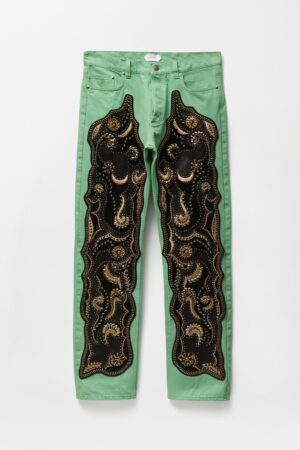 Embroidered Straight Jeans