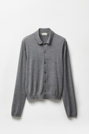 Embroidered Wool Knit Cardigan