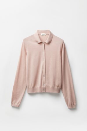 Embroidered Wool Knit Cardigan