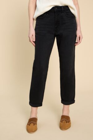 Freya Mid Rise Straight Leg Jeans