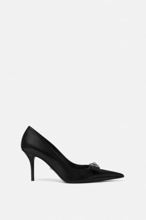 Gianni Ribbon Leather Pumps 85 mm