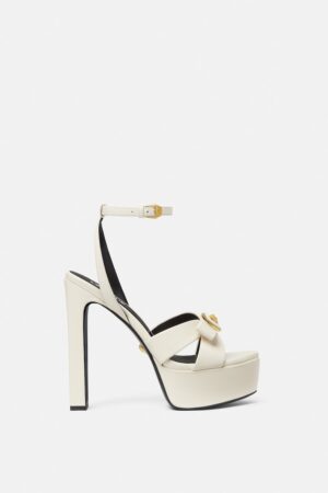 Gianni Ribbon Leather Sandals 140 mm