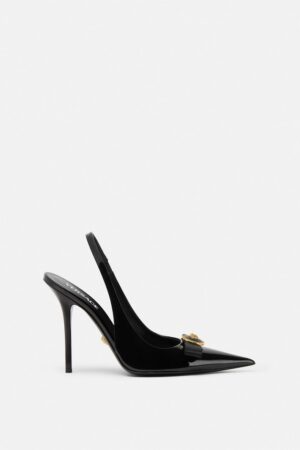 Gianni Ribbon Patent Slingbacks 110 mm