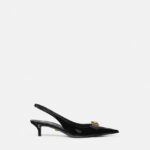 Gianni Ribbon Patent Slingbacks 45 mm