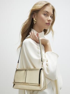 Gold Bar Front Clutch Bag