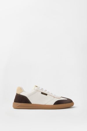 Greca Court Nappa & Suede Trainers