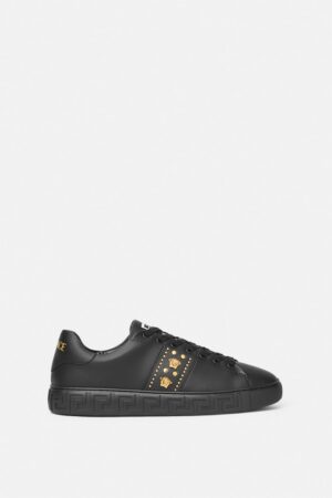 Greca Embellished Nylon Trainers