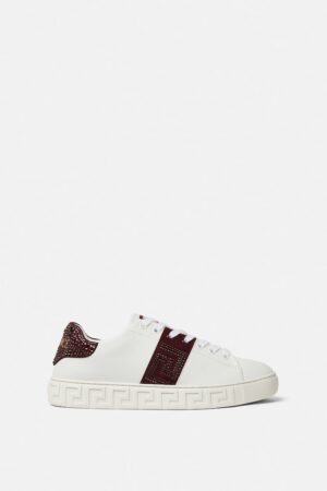 Greca Embellished Nylon Trainers