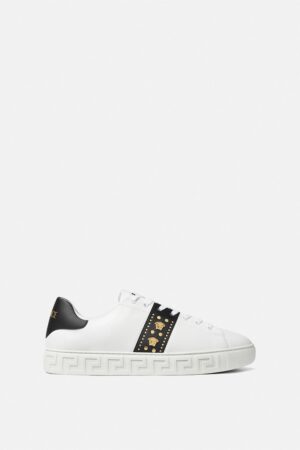 Greca Embellished Nylon Trainers