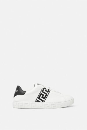Greca Embroidered Nylon Trainers