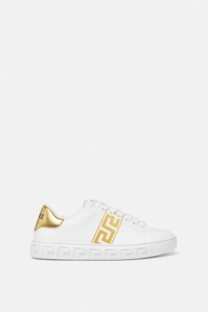 Greca Embroidered Nylon Trainers