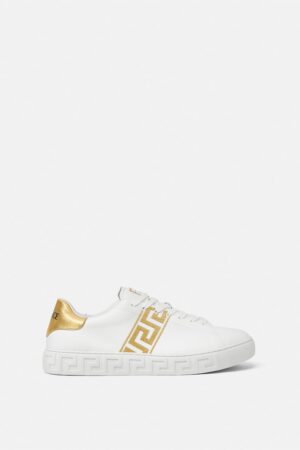 Greca Embroidered Nylon Trainers