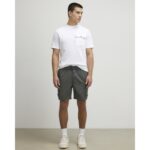 Green Skinny Fit Cargo Shorts