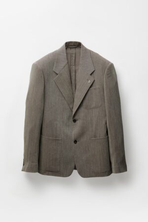 Herringbone Wool Crêpe Blazer