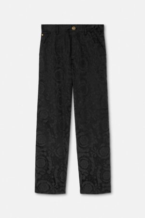 Jacquard Cotton Carpenter Trousers