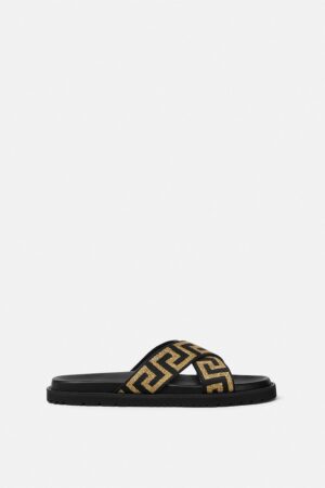 Jacquard Nappa Sandals