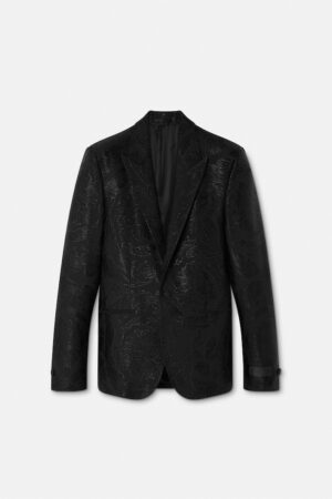 Jacquard Wool-Blend Blazer