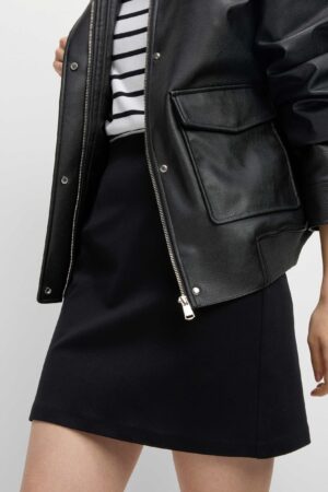 Jersey Mini A-Line Skirt