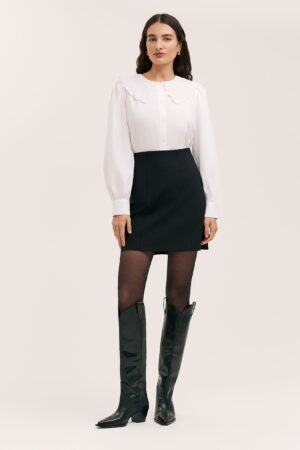Jersey Mini A-Line Skirt