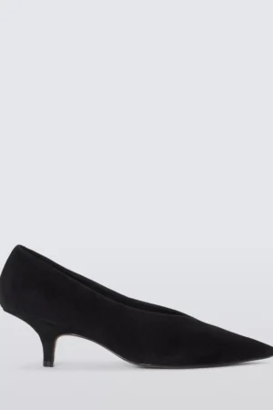 John Lewis Archer Suede Kitten Heel Court Shoes