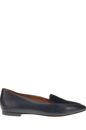 Jones Bootmaker Sicily Leather Snake Print Toe Ballerina Pumps, Black