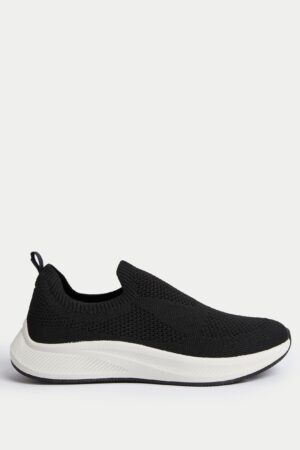 Knitted Slip On Trainers