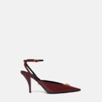 La Medusa Leather Slingbacks 85 mm