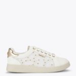 Lace Up Flower Embroidered Trainers